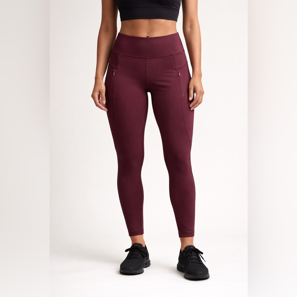 Athleta Deep Red Leggings